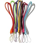 AMUU 12 Pack Wrist Lanyards Short Colorfull Hand Wrist Lightweight Lanyard Strap String for USB K...