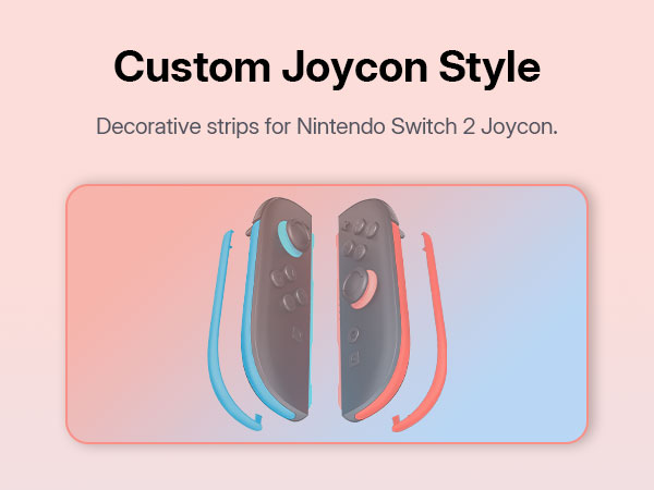 Replacement Decorative Strips for Joycon 2