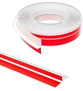 Elvone T-Shaped Door Draft Stopper, 1.97 in x 20 Ft Silicone Seal Strip for Door & Windows Gaps, ...