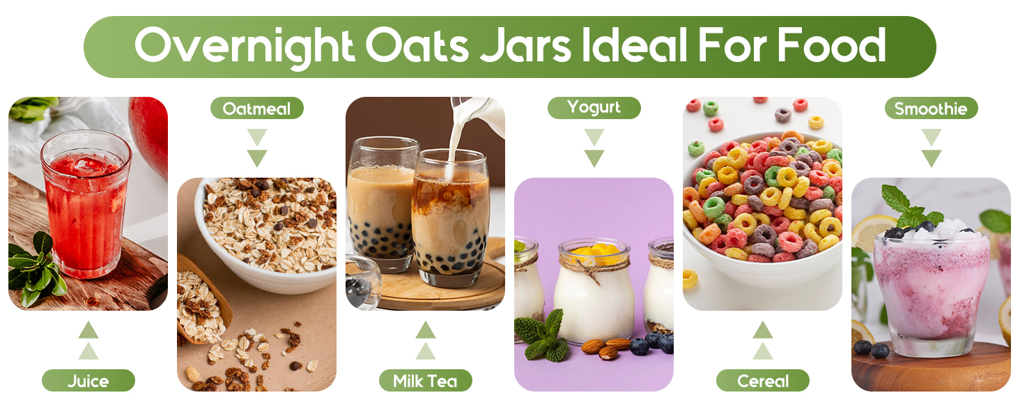 overnight oats jars
