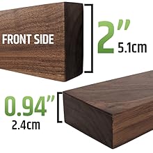 walnut magnetic knife strip