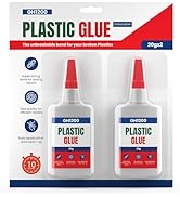 GH1200 Plastic Glue Heavy Duty, Super Glue for Plastic - Fast setting Plastic Adhesive for Bondin...