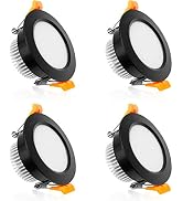 YGS-Tech 2 Inch LED Recessed Lighting Dimmable Downlight, 3W(35W Halogen Equivalent), 3000K Warm ...