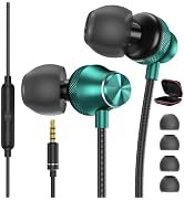 Wired Earbuds with Microphone 3.5mm Jack for iPhone iPad iPod Computer,Headphones Wired Noise Can...