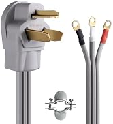 FiiMan 10 AWG 3 Prong Dryer Cord SRDT, 30 Amp 7500W Rated, NEMA 10-30P to 3-Wire Appliance Cord w...