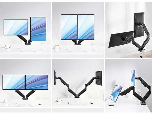 dual monitor arm