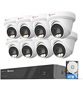 Anpviz 16 Channel NVR PoE Security Camera System with Two Way Audio, AI Human Vehicle Detection, ...