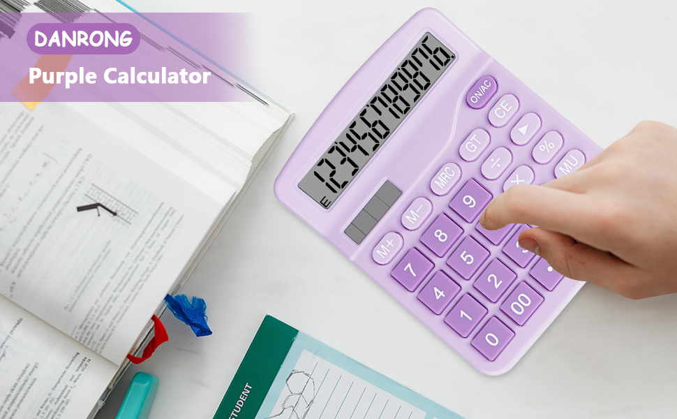Calculator purple-5