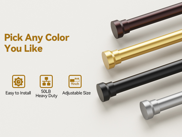 yafex heavy duty curtain rods for living room and bedroom windows