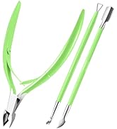 Cuticle Trimmer with Cuticle Pusher, XUNXMAS Cuticle Remover Cutter Nipper Scissor and Triangle C...