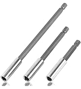 Drill Bit Extension Set - Magnetic Driver Bits Extender,3pcs 3/4/6 Inch Length 1/4 Inch Quick Rel...
