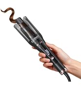 LANDOT Automatic Rotating Curling Iron 1 Inch with Adjustable Fast Heating | 2-Way Anti-Tangle Se...