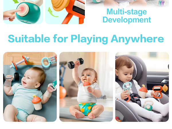 6 month baby rattle toys