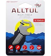 KeySmart AllTul Wolf - 5-in-1 Everyday Carry Multi-Purpose Keychain Multitool with Bottle Opener,...