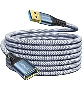 ANDTOBO USB Extension Cable 16ft, USB 3.0 Type A Male to Female Extender Cables High-Speed Data T...
