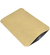FERENLI 100 Pieces 2.3x3.5 inch (Usable Size 1.7x3.1 inch) Kraft Paper Open Top Vacuum Sealable B...