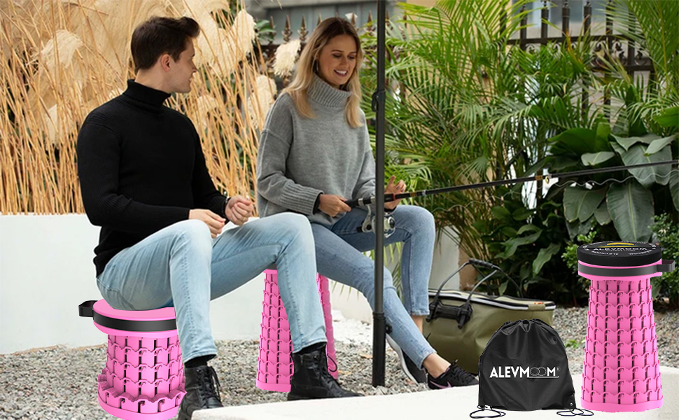 Portable Stool Foldable Stool Camping Stool Collapsible Chair Telescoping Stool
