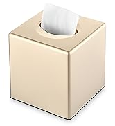 gold tissue box cover