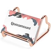 Qomamount Business Card Holder,Cute Heart-Shaped Metal Card Display Stand,Vertical Desktop Name C...