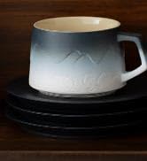 latte art coffee cups