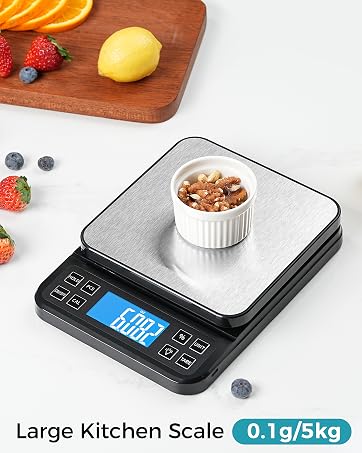 BOMATA Large Kitchen Scale with 0.1g/0.001oz High Precision