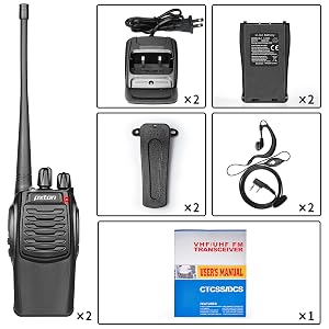 pxton S1 walkie talkies include packege