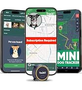 Dog GPS Tracker - Real-Time Tracking Device - Smart Alerts & Geo-Fence - Collar-Compatible, Water...