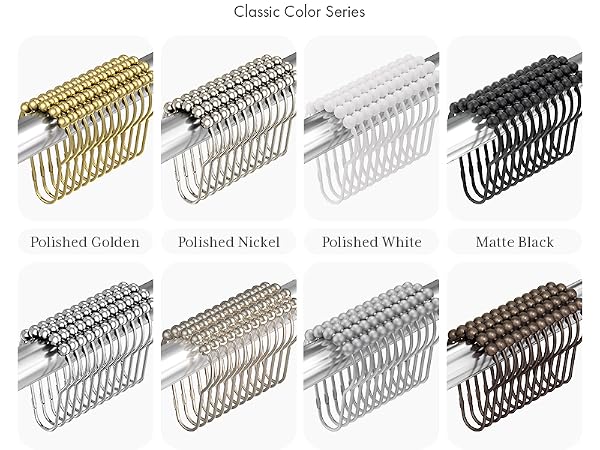 shower curtain hooks