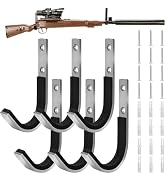 Stainless Steels Gun Rack Storage Wall Mount Shotgun Rifle Hook Horizontal Gun Hanger for Any Rif...