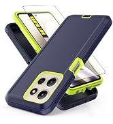 AWZHYDT for Motorola Moto G Power 5G 2025/2026 Case, Heavy Duty Protective Case with Screen Prote...
