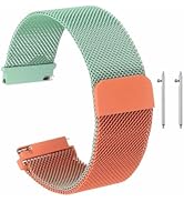 HARFINGTON Stainless Steel Mesh Watch Band Quick Release Metal Replacement Watch Strap with Magne...