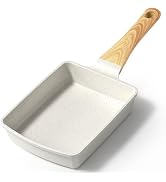 Japanese Omelette Pan, Tamagoyaki Egg Pan, Nonstick Egg Frying Pan, Rectangle Granite Cookwa...