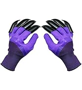 DCCPAA Garden Gloves with Claws,Claw Gardening Gloves for Digging,Planting, Weeding, Seeding-Wate...