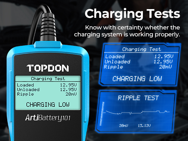 automotive battery tester