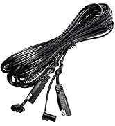 Taiss SAE Extension Cable 25 Foot 18AWG with dust Cover,Battery Chargers Extension Cable,Quick Di...