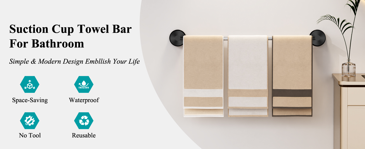Towel Bar for Bathroom Wall