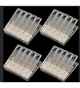 20pcs Clear Plastic Clothes Pins Heavy Duty Windproof Laundry Hanger Clips for Towel Outdoor