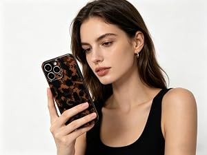 cute iPhone 16 pro max case amber tortoiseshell