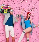 Waenerec Boombox Pinata with Pinata Stick & Hanging Loop Retro 90s Hip Hop Mexican Pinata Game fo...