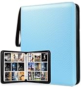 WOT I Trading Card Binder, 900 Pockets Baseball Card Binder Sleeves with Zipper, Double Sided Poc...