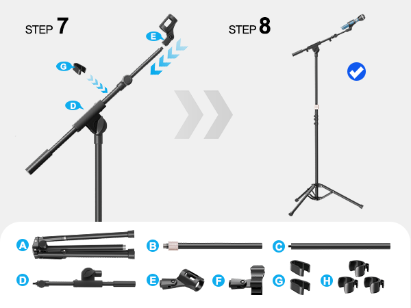 Microphone Stand Installation Steps