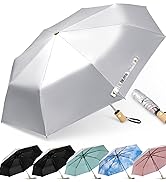 G4Free UPF 50+ UV Protection Travel Sun Umbrella Compact 42 Inch Small UV Blocking SPF Umbrella A...