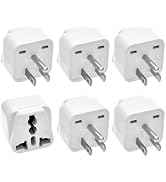 Universal Adapter, Europe to US Plug Travel Adapters, Universal Travel Adapter for USA,Portable a...