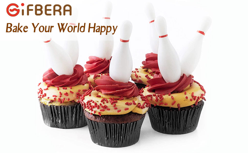GiFBERA Mini Black Cupcake Liners Baking Cups 300-Pack