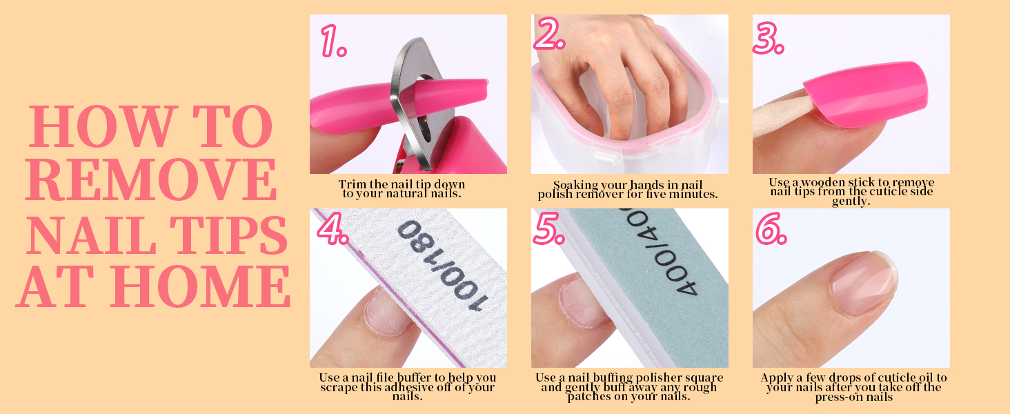 how to remove nail tips