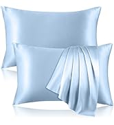 100% Pure Silk Pillowcase for Hair and Skin, Both Sides Mulberry Silk Pillowcases with Hidden Zip...