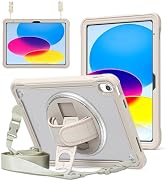 ZenRich New Slim Hard Case for iPad 10th Generation 10.9'', Rugged Drop-Proof Kids iPad 10th Gen ...