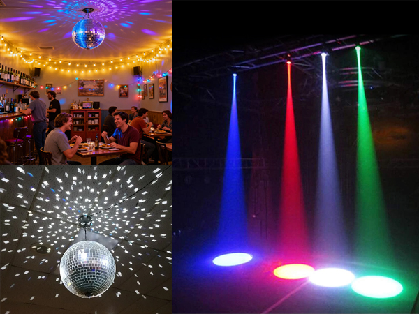 12W Led White PinSpot for Light up Mirro Ball