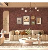BAYYA Extra Wallpaper Red Wallpaper Stick and Peel Metallic Copper/Gold Contact Paper Industrial ...