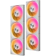 upHere 360mm All-in-One 5V ARGB Computer Case Fan with PWM 4-Pin Interface High Performance Cooli...